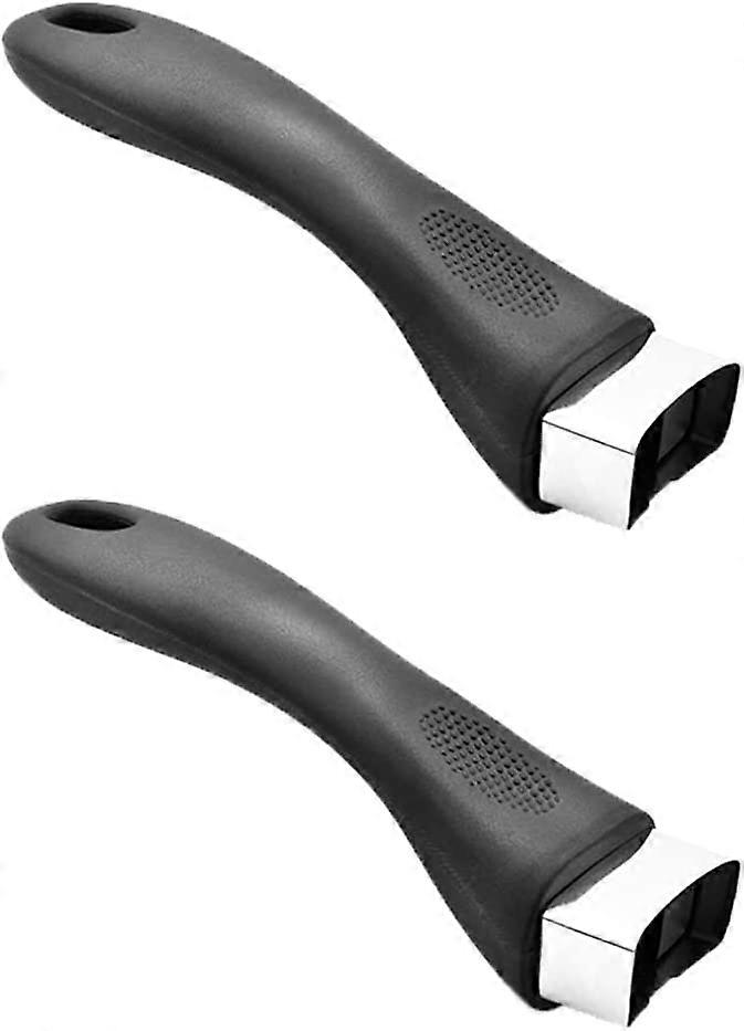 2 Pcs Pot Handle Bakelite Grip Long Replacement Handle with Screw for Kitchen