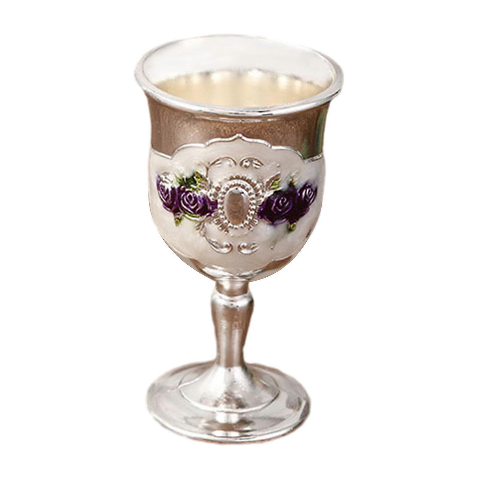 Vintage Engraving Wine Cups Reusable Retro Household Wine Mugs for Restaurant