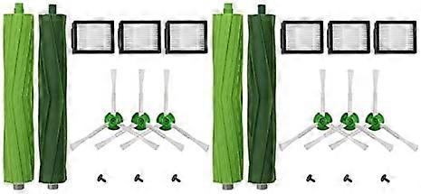 Fong Replenishment Accessories Kit for I7 I7+/I7 plus E5 E6 E7 IRobot Roomba Robot Vacuum Cleaner Pack of 2 Rubber Brushes, 6 HEPA Filters, 6 Side Bru