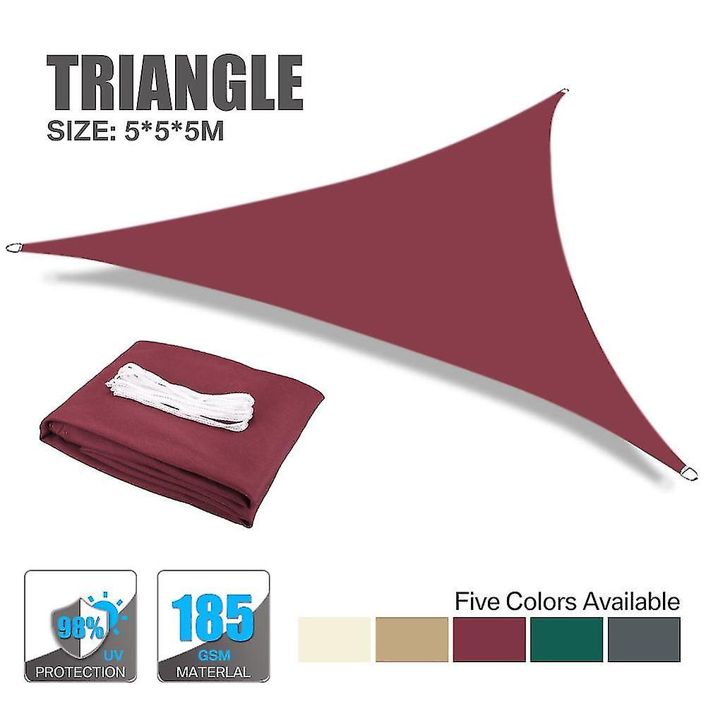 Multi-size Triangular Shade Sail, Anti-ultraviolet, For Outdoor Patio Garden Backyard