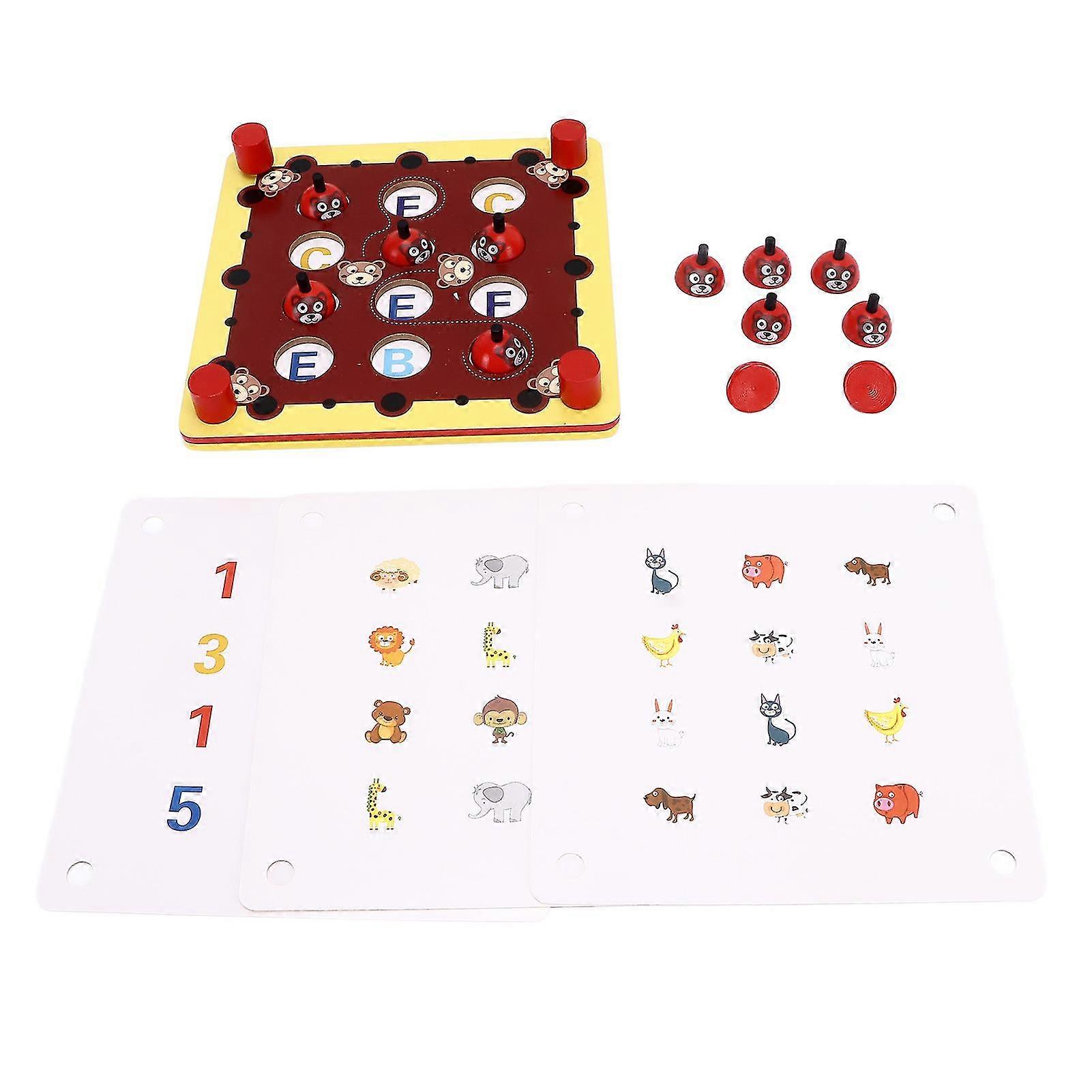 Wooden Bear Puzzle Toy for Kids Memory Training Game