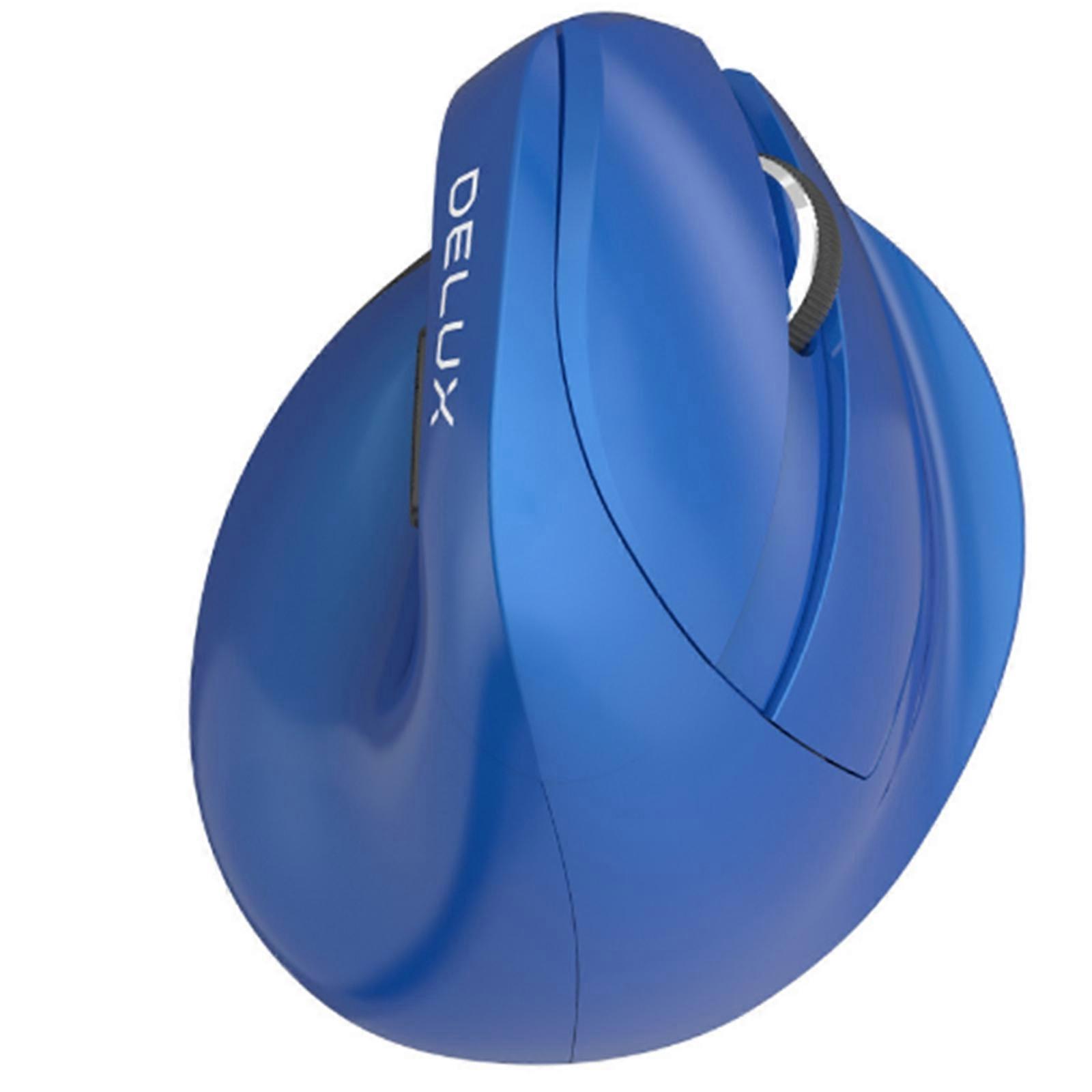 DELUX Mini 2.4G Wireless USB Rechargeable Vertical Mouse