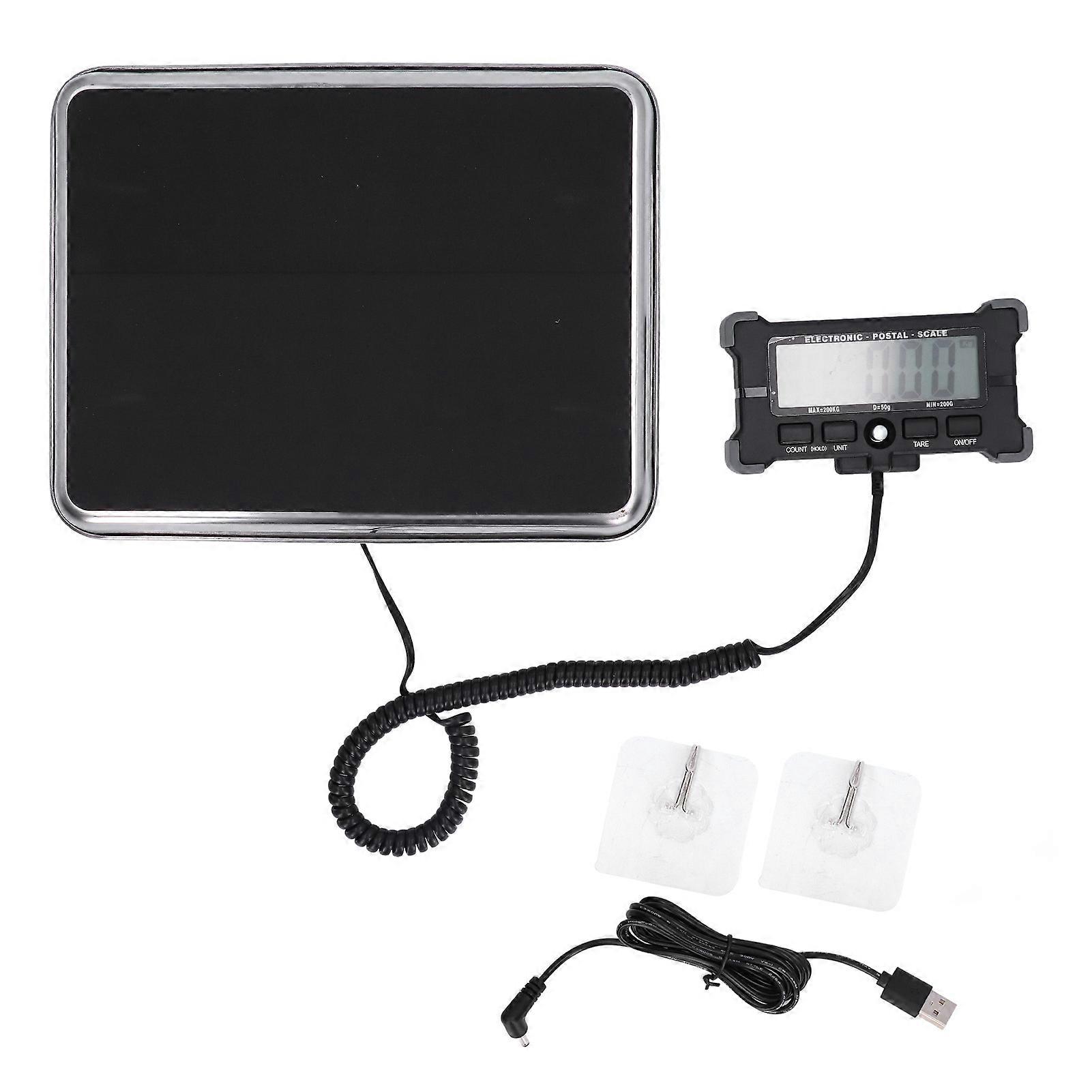 Shipping Scale Portable Accurate Digital HD LCD Display Package Scale with USB Cable Hooks for Pet Package Express