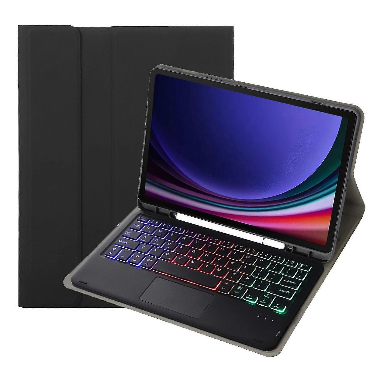 Bluetooth Keyboard Leather Case For Samsung Galaxy Tab S9 FE