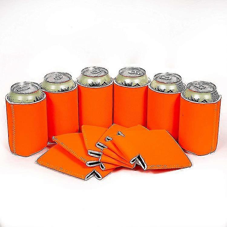 6 Pack Blank Beer Can Coolers Sleeves Neoprene Beer Can Cooler Drink Bottle Holder Sleeve