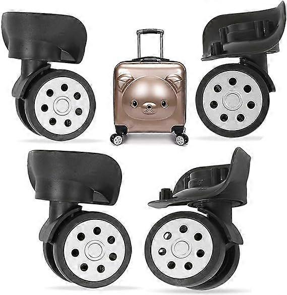 4PCS Suitcase Wheels,Replacement Spinner Wheels for Universal Suitcase,Swivel Suitcase Wheels Replacement Accessory, for Regular Travel Case,Trolley S