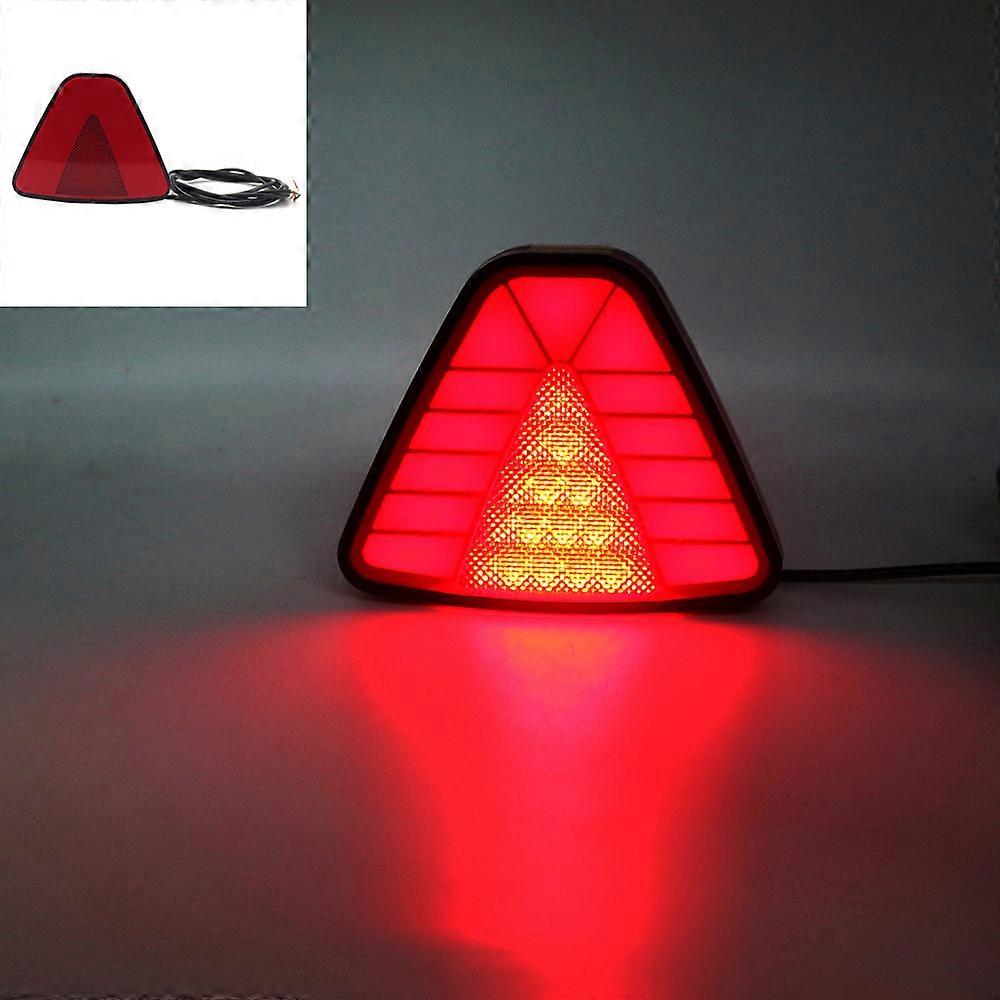 Dynamic Flow F1 Style Led Brake Stop Light Triangle LED Rear Tail Light Reverse Safety Strobe Lamp for Car Auto Motorcycle 12V
