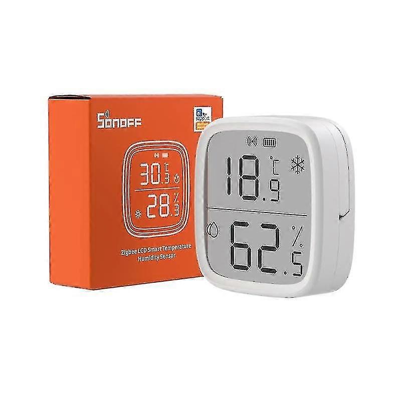 Sonoff Snzb-02d Zigbee Smart Temperature Humidity Sensor Large Lcd Remote Real-time
