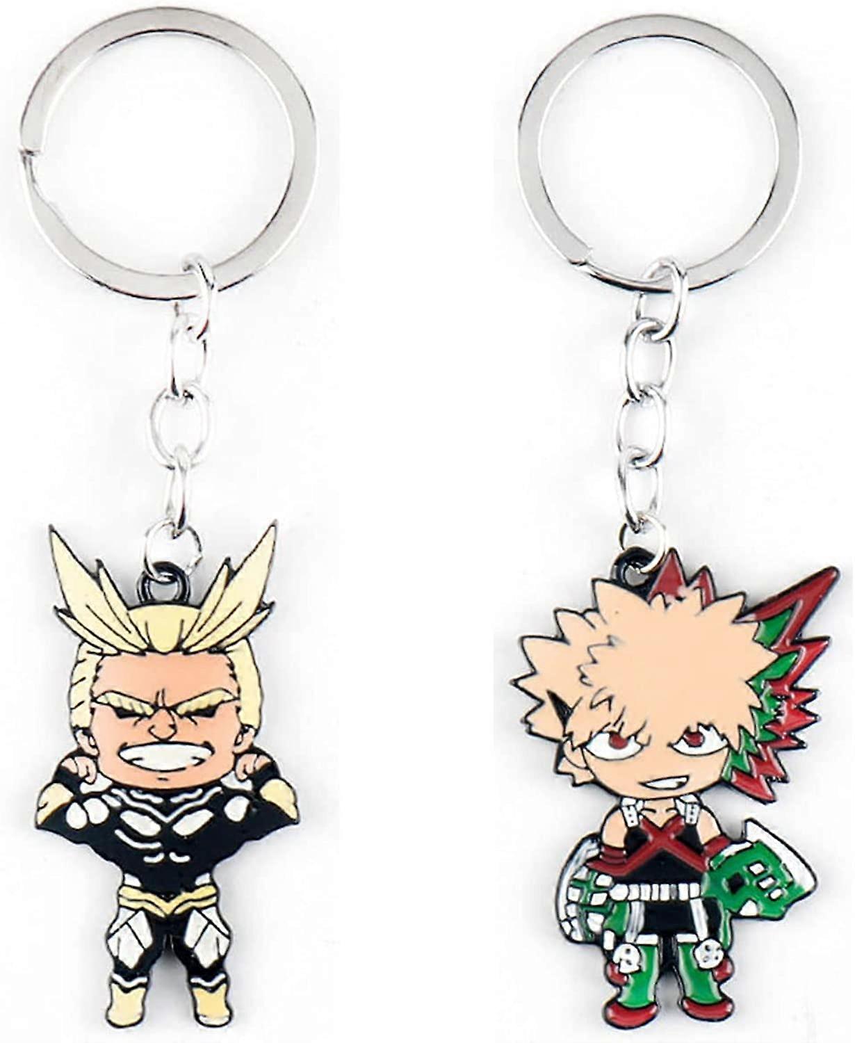 My Hero Academia Keychain, MHA Keychains Izuku Todoroki Katsuki Cute Alloy Enamel Keychains