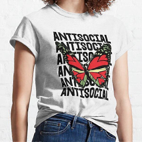 Tricou antisocial fluture clasic-RK2235