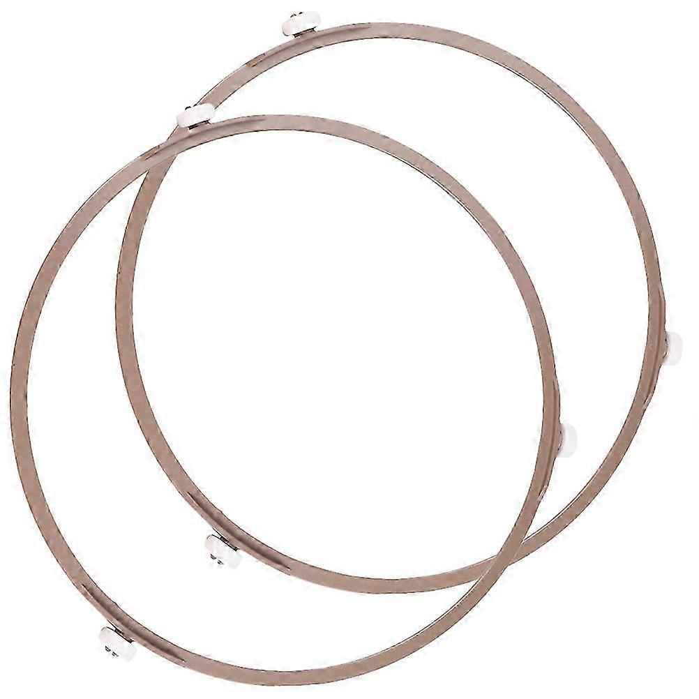 2Pcs Microwave Oven Glass Turntable Support Circle Fitting Roller Bracket Microwave Turntable Roller Ring