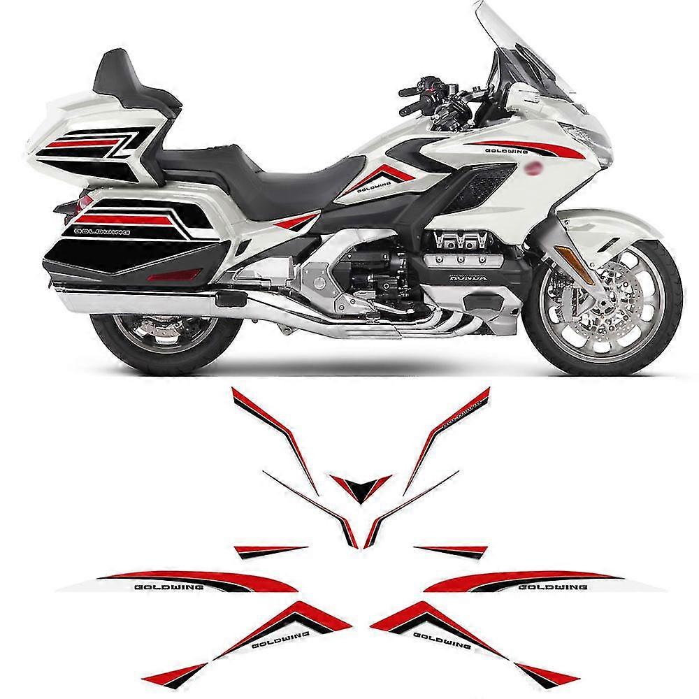 2018 2019 2020 עבור הונדה גולדווינג Gl1800 Gl 1800 כרית טנק מדבקות סיור מדבקות ערכת מדבקות מגן תא מטען מטען אביזר ברכיים