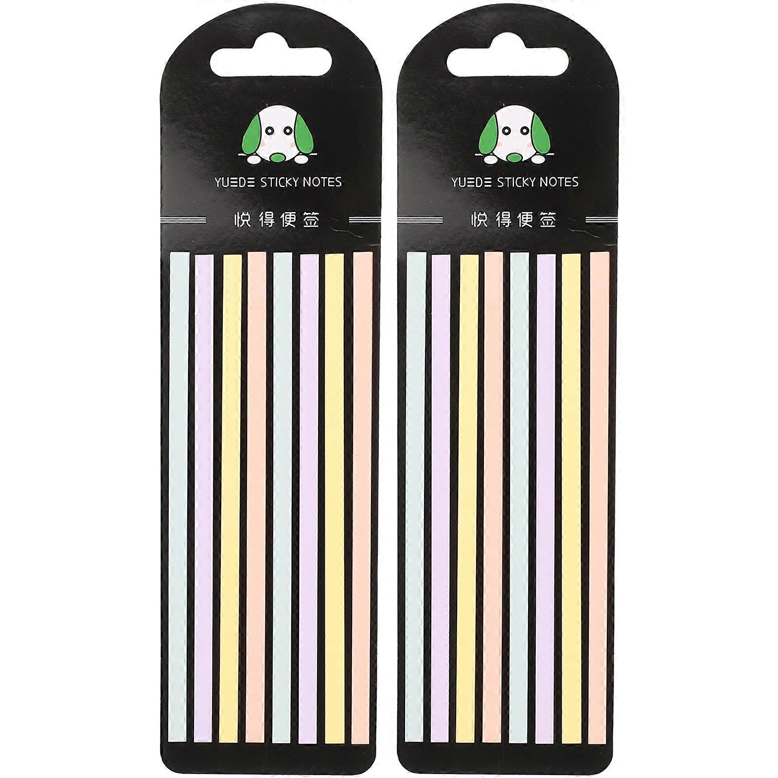 2 Bags Reading Stickers Fine Page Markers Notebook Sticky Tabs Colored Note Tabs Office Supplies