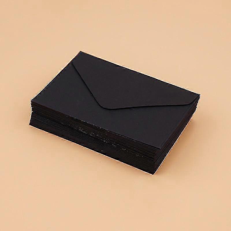 Classical White Black Kraft Blank Mini Paper Window Envelopes Z