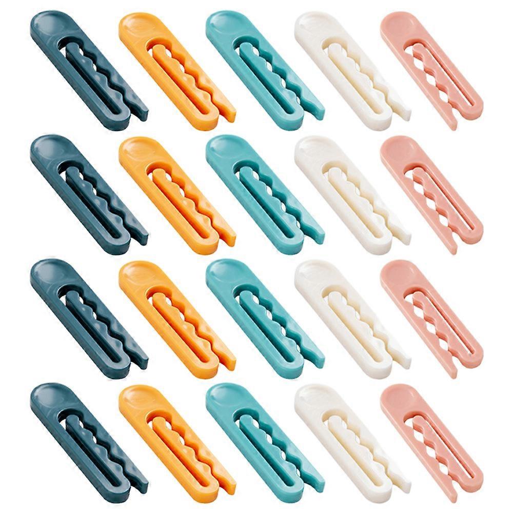 20 Pcs Multipurpose Hanger Clothes Clamps Cloth Drying Clip Clothespin Hooks Non- Slip Clothespin