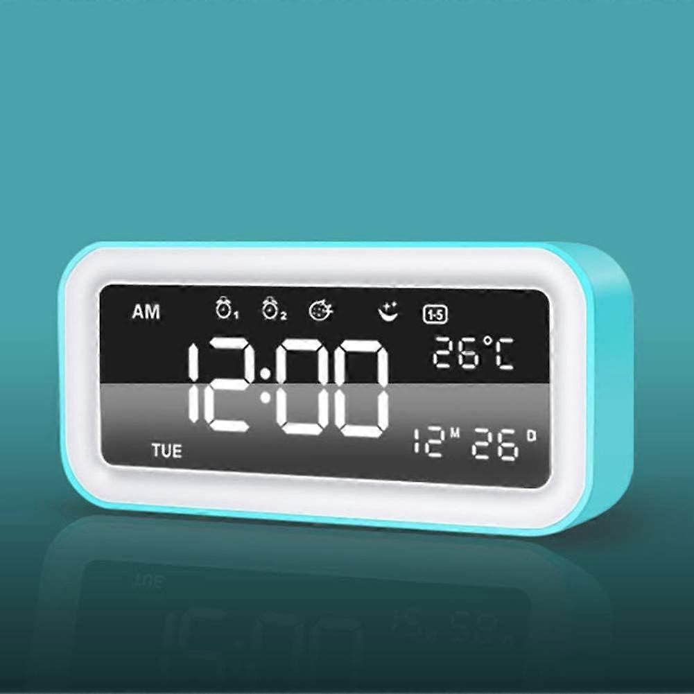 Led Wake-up Light Alarm Clock Colorful Atmosphere Luminous Clock Smart Creative Music Clock Alarm Clock