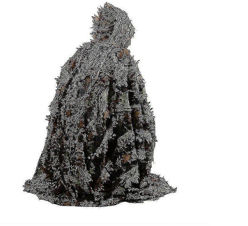 3d Blattblätter Kleidung Dschungel Waldjagd Camo Poncho Umhang Hohe Qualität