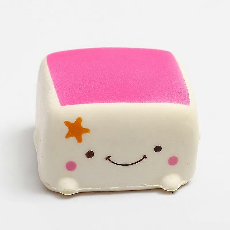 Simulation cake squishy slow rebound PU tofu children's toys photography props bread decoration