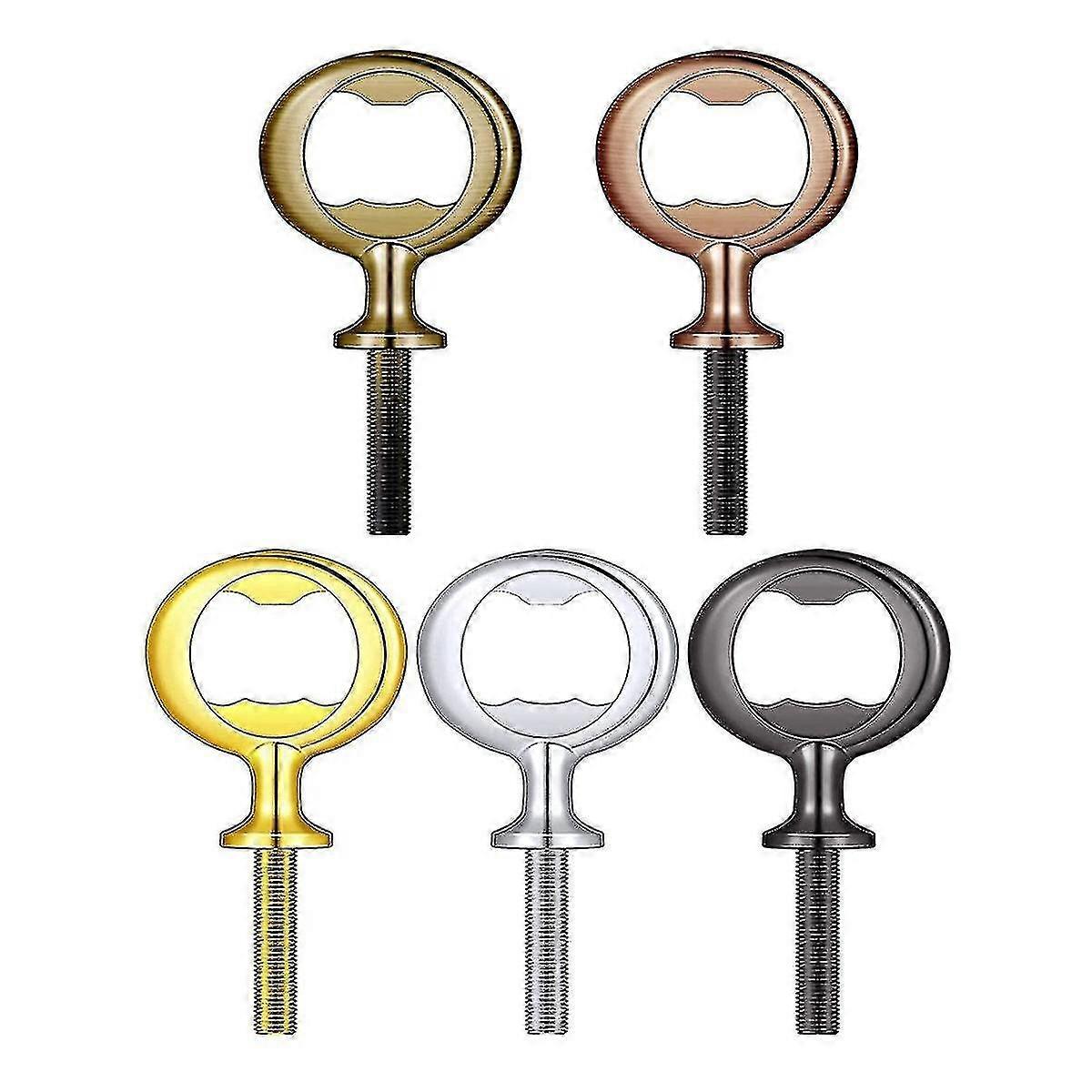 5pcs Metal Bottle Opener Blank Flat Bottle Opener Inserts Kit