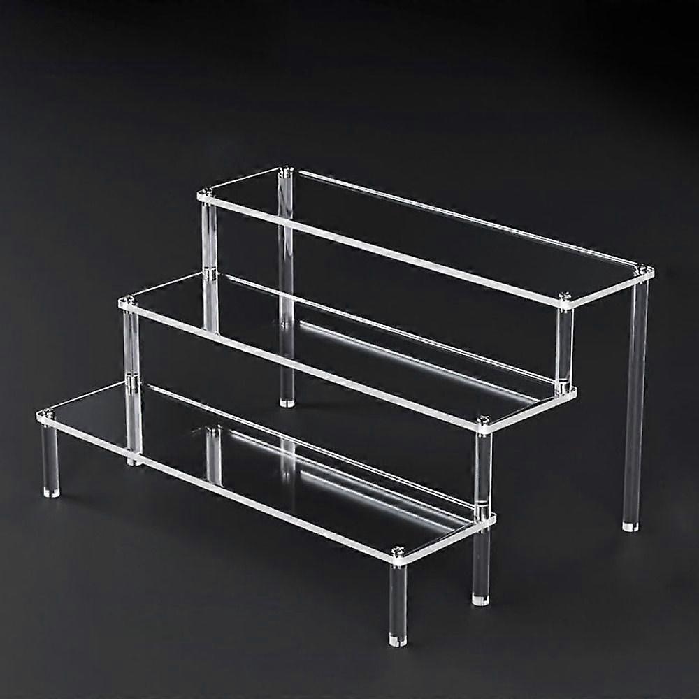 2pcs acrylic display stand - three tier length 30cm (panel width 8cm)