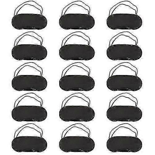 15 Pack Eye Sleeping Blindfold Soft Eye Shade Cover with Nose Pad and Adjustable Strap, WHBYV-ylmyFit