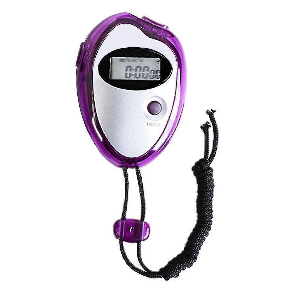 Digital Stopwatch Timer - Interval Timer with Large Display Purple