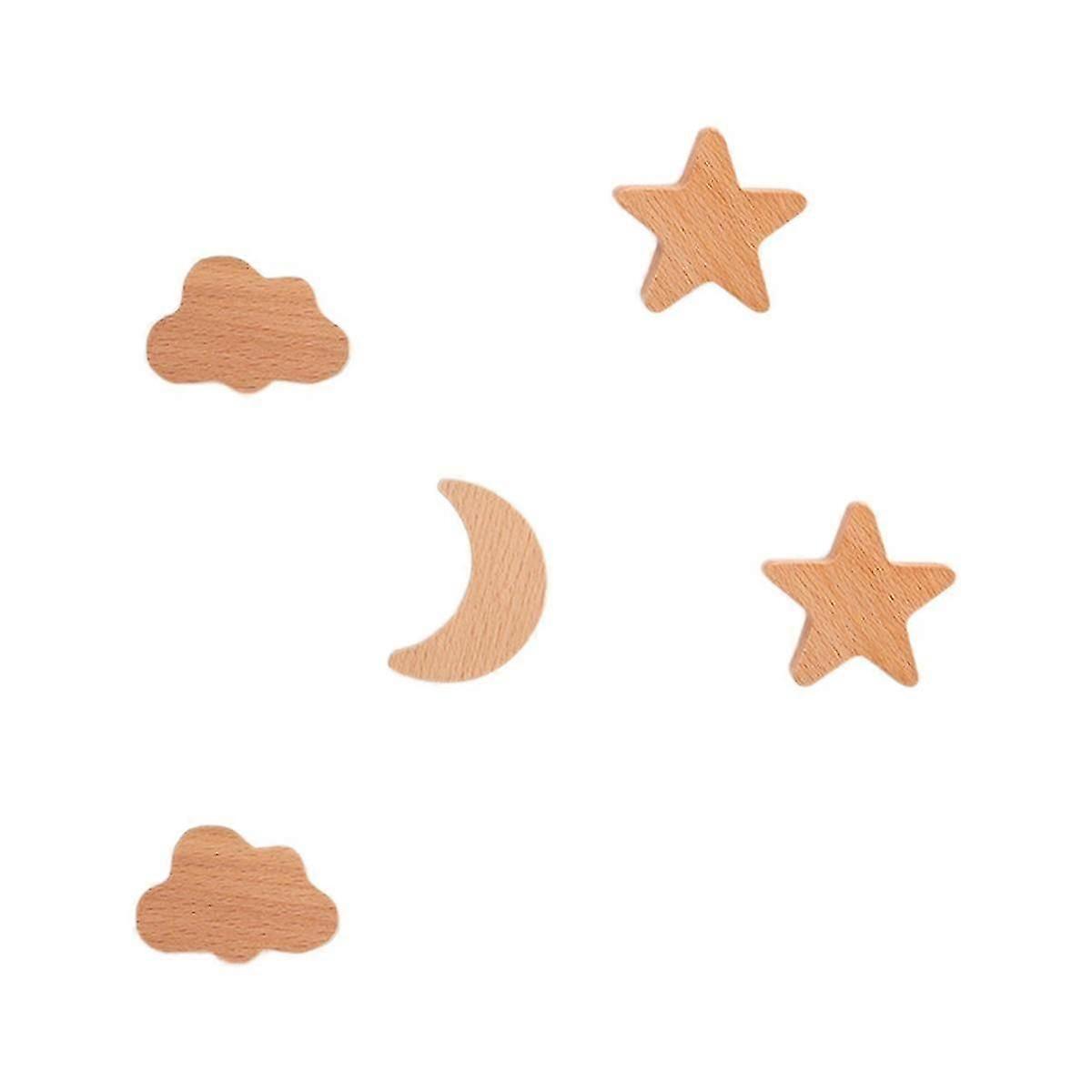 Nordic Solid Wood Wall Hook Free Perforated Porch Sticky Hook Coat Hat Hanger Home Hotel Decoration B