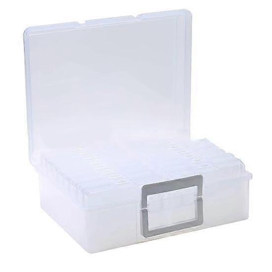 Acrylic Storage Box Set Clear Photo Container Large Capacity Smooth Edge Burr Free Dustproof Transparent Photo Organizer Box