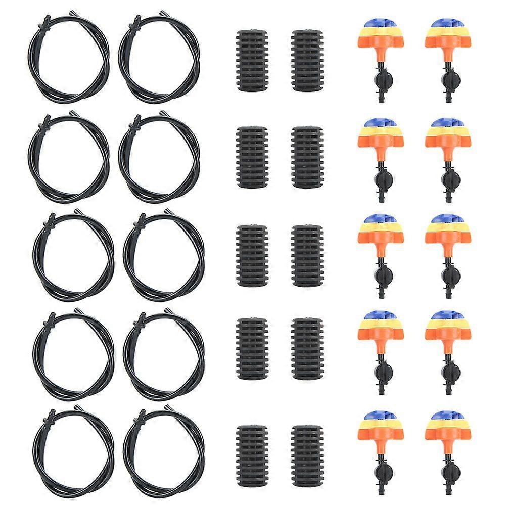 10Pcs Upside Down Type Rotating Water Spread Head Nozzle Kit for Micro Irrigation Watering