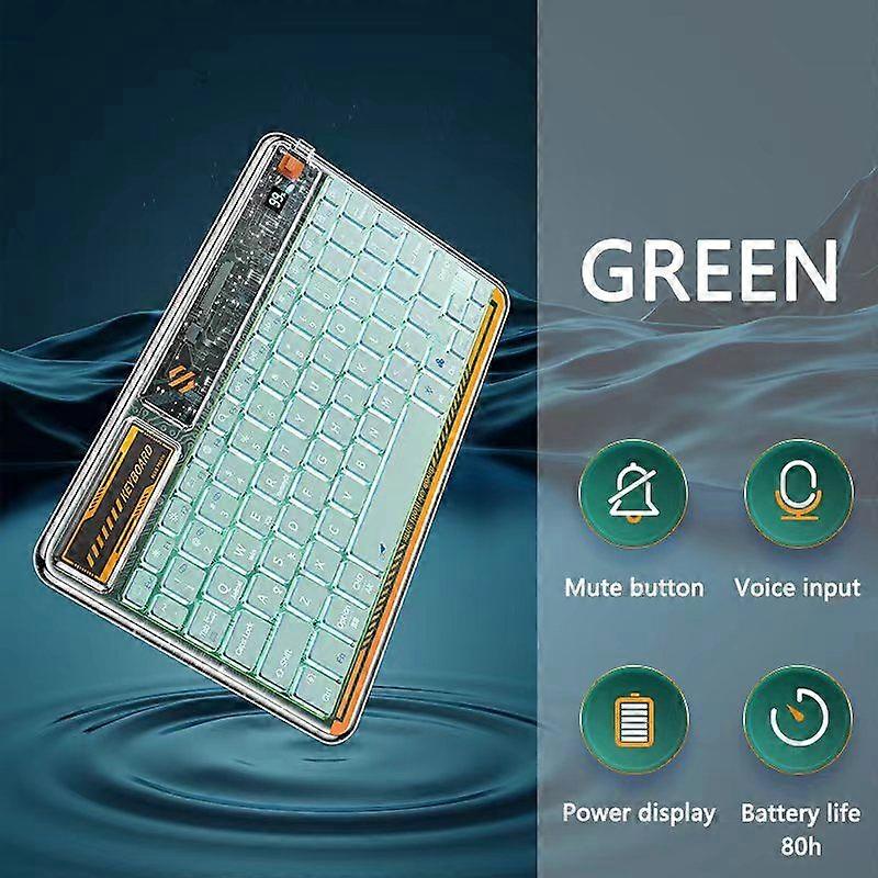 Wireless Keyboard Transparent Bluetooth keyboard For Windows Android IOS Tablet ipad Phone Multifunctional Mini Color Keyboard