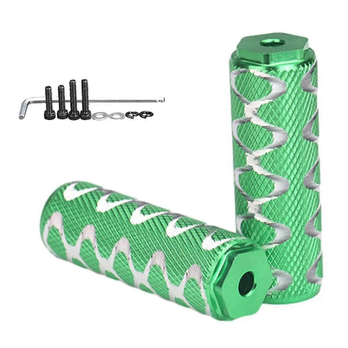 Mounting foot post for rear pedal of mountain bike folding bicycle rear pedal green