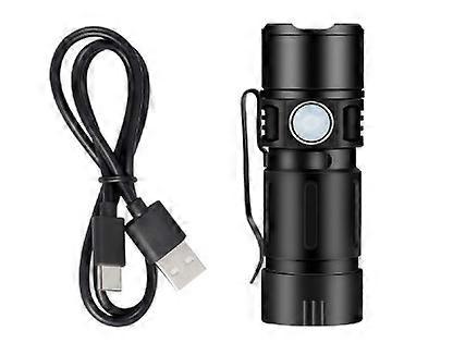 Flashlight, USB rechargeable, 5 modes, suitable for outdoor use