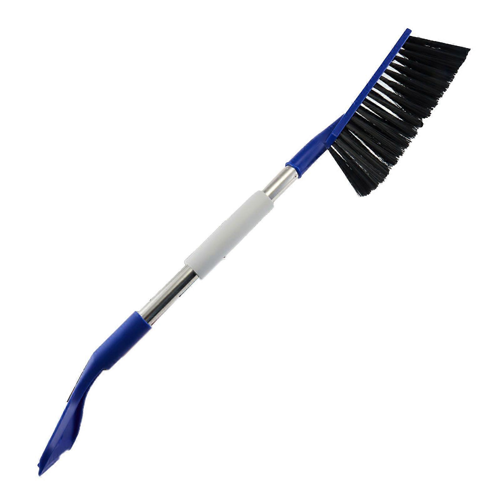 2 in 1 Snow Brush Multifunctional Lightweight Adjustable Angle Ice Scraper with Ergonomic Grip for Vehicle Windshield Blue MK4936