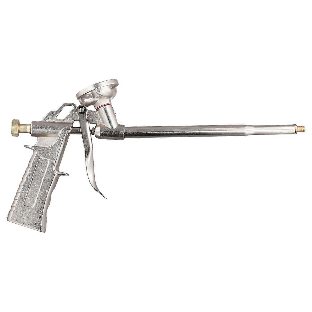 Heavy Duty PU Foam Tool Expanding Foam Applicator Metal Blowing Tool Foam Caulk Tool Waterproof Caulk Tool Silver