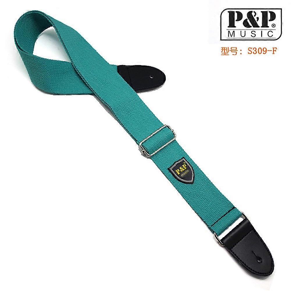 Adjustable Acoustic Electric Guitar Strap Cotton With Leather Assorted Colors Ends Acoustic Bass Guitar Strap Strap Accessories