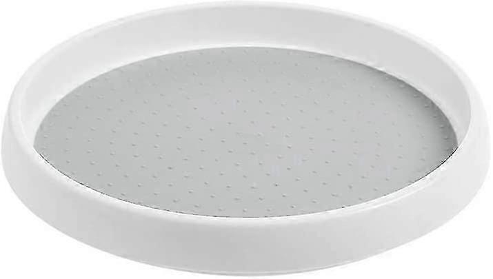 Revolving Spice Tray Storage, Spice Rack Plastic Swivel Tray, Spice Revolving Tray for Kitchen Cupboard, 24.5cm x 3.5cm