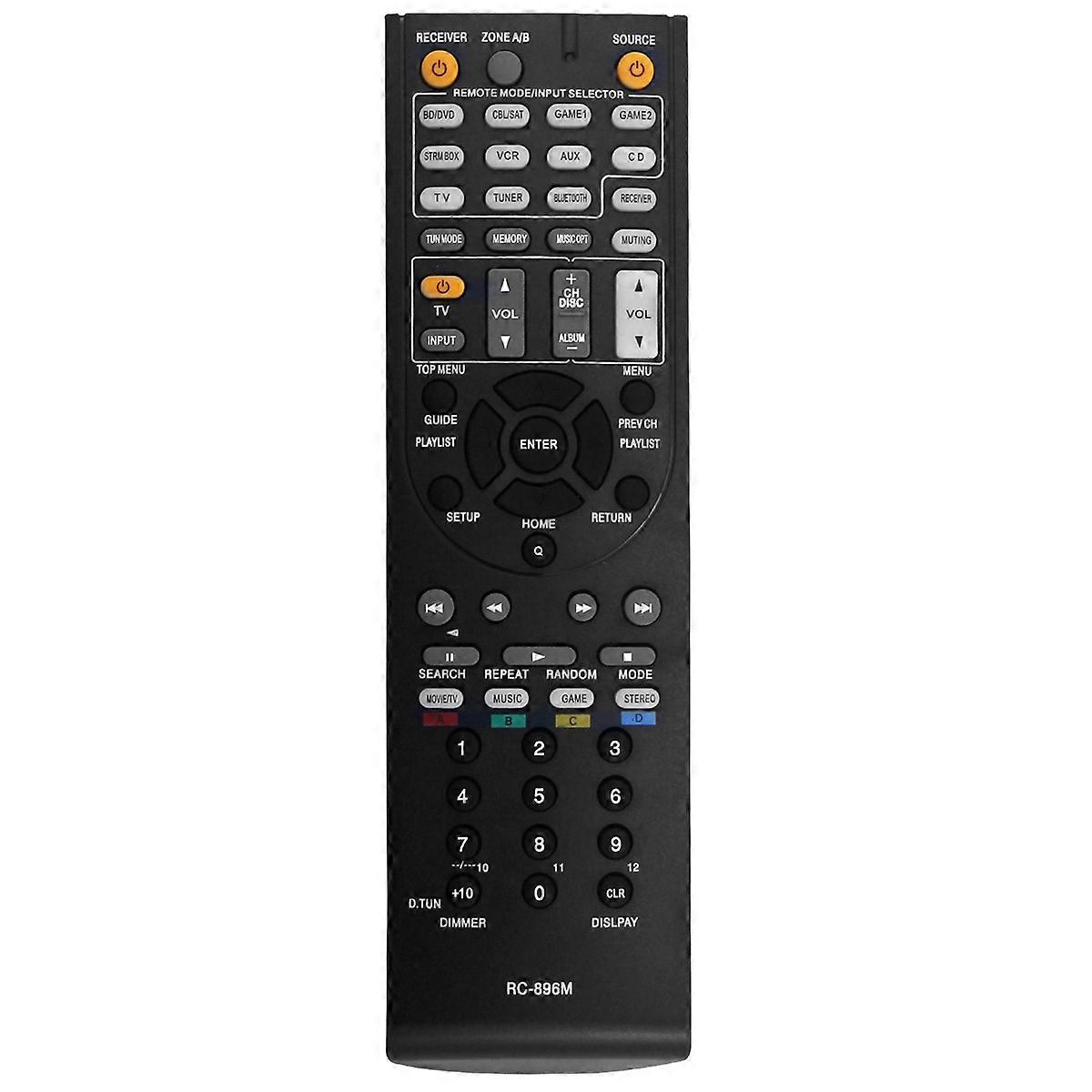 RC896M AV Receiver Remote Control Replace for RC-737M RC-801M RC-836M RC-865M RC-896M RC-762M RC-764M RC-810M