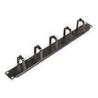 MicroConnect Kabelstyring D-Ring - Kabelstyring Panel - Sort - 1U