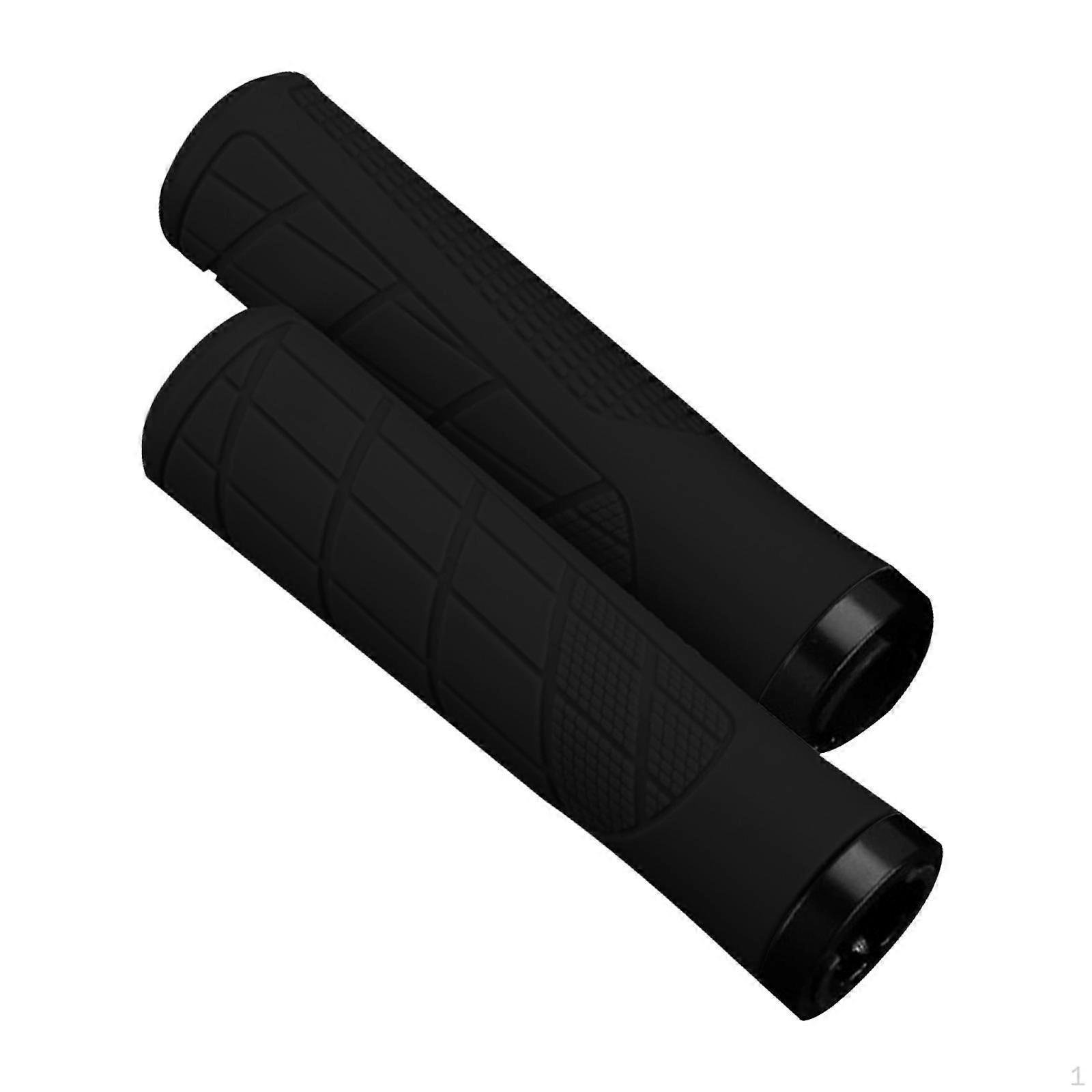 2 Pieces Bike Handlebar Grips Bicycle Comfortable Anti Slip Handle Bar