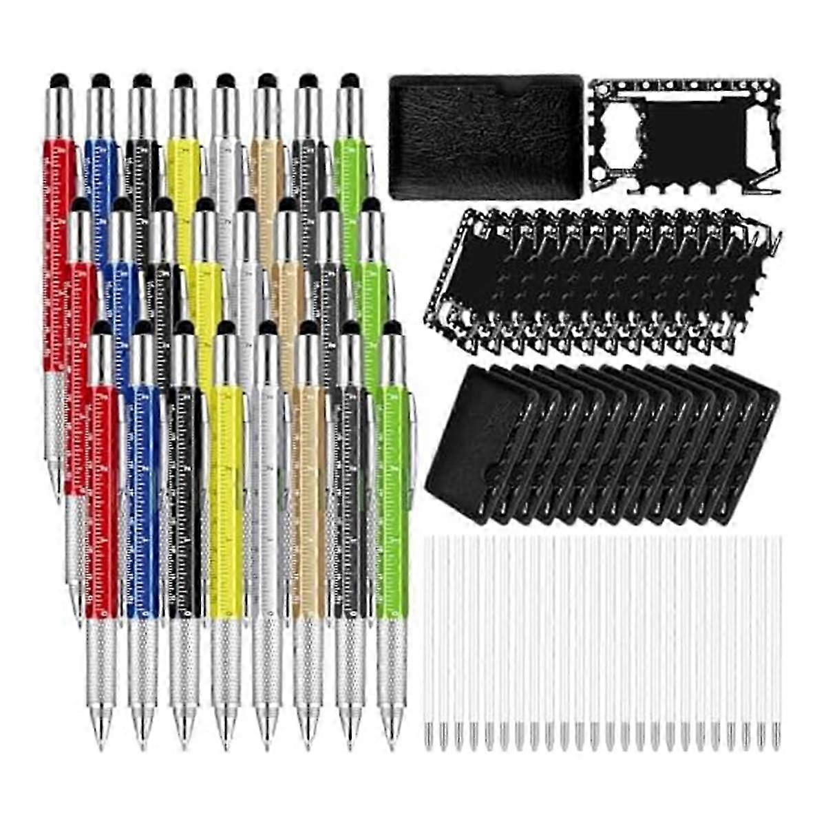 Multi-Tool Pen Gift Set Its Uses Go Beyond Writing Levels, Rulers and Screwdrivers, Making It A Great Woodworking Tool