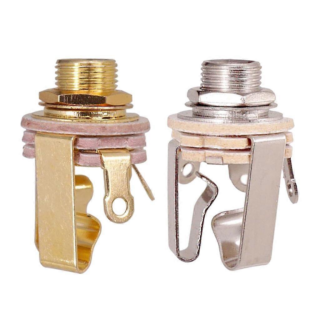 Set of 2 1/4" Plug Input for Guitar Pickup Output 6.35mm