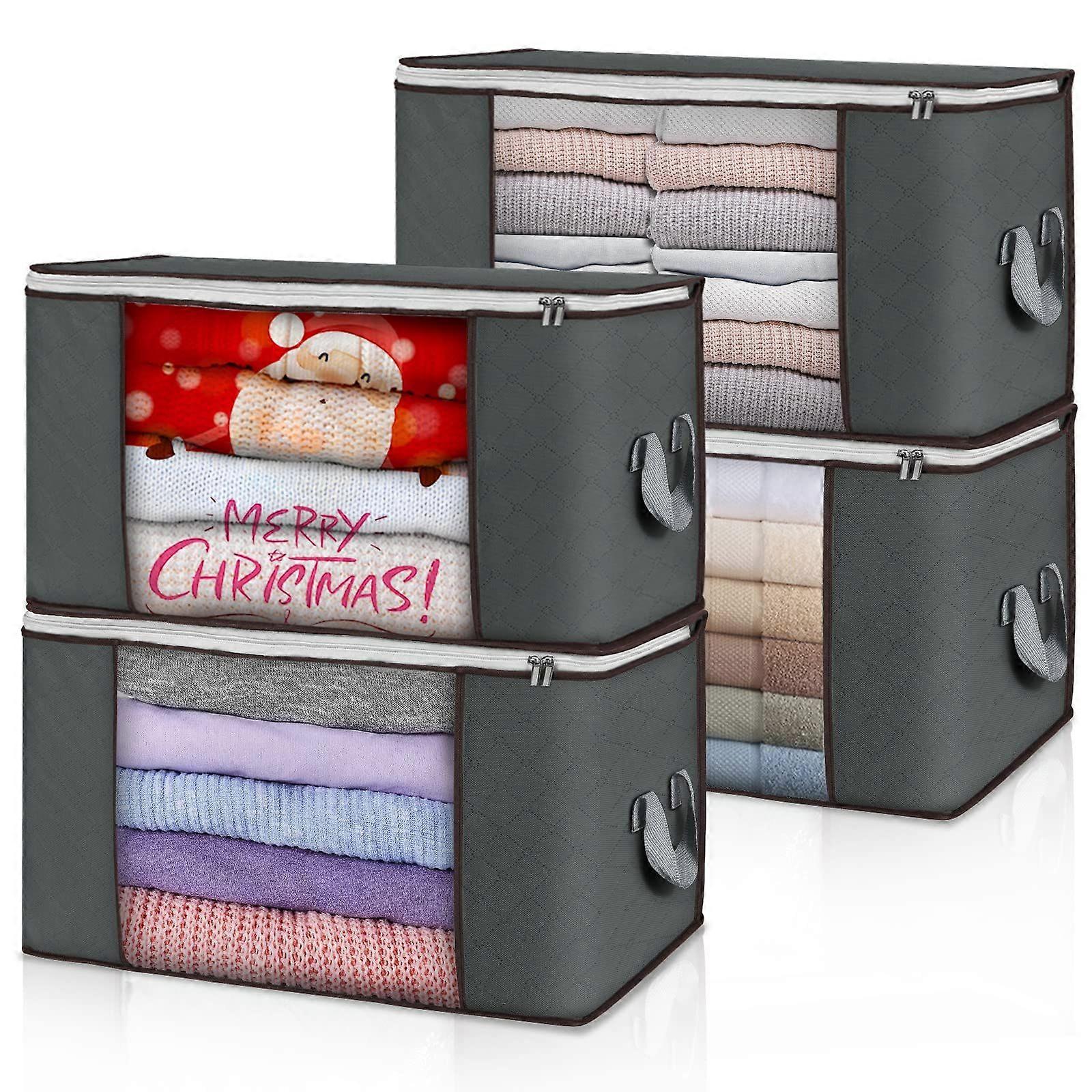 4pcs-Gray Horizontal Style with storage bag