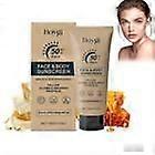 Face & Body Sunscreen SPF 50+ PA++, Natural Tallow Jojoba & Beeswax Propolis Sunblock Moisturizer, Refreshing & Non-Greasy
