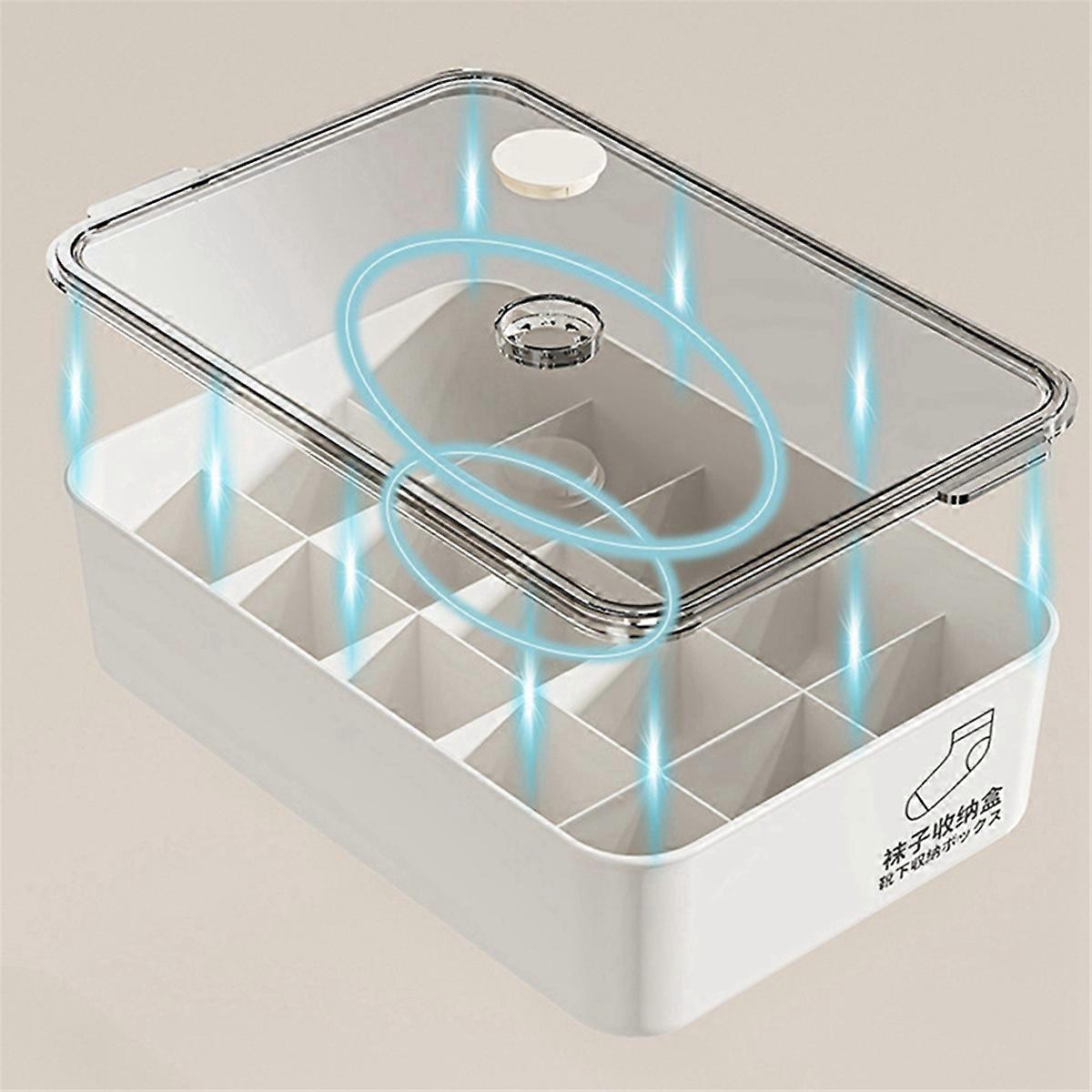 Large Capacity Dustproof Storage Box A Fifteen-Cell Box with A Lid