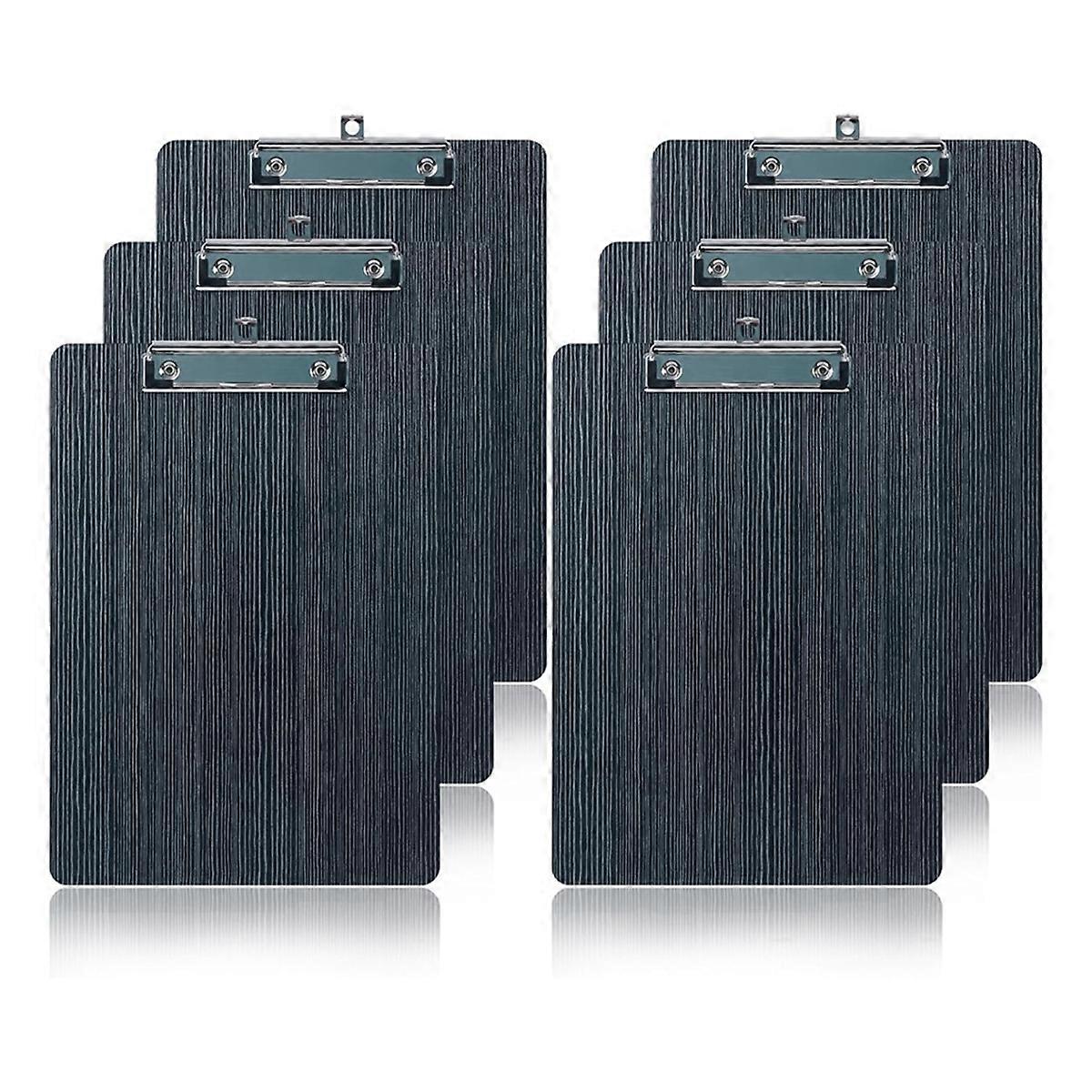 6 Pack Clipboard,Wooden Clipboard Clip Board,A5 Letter Size Clipboard
