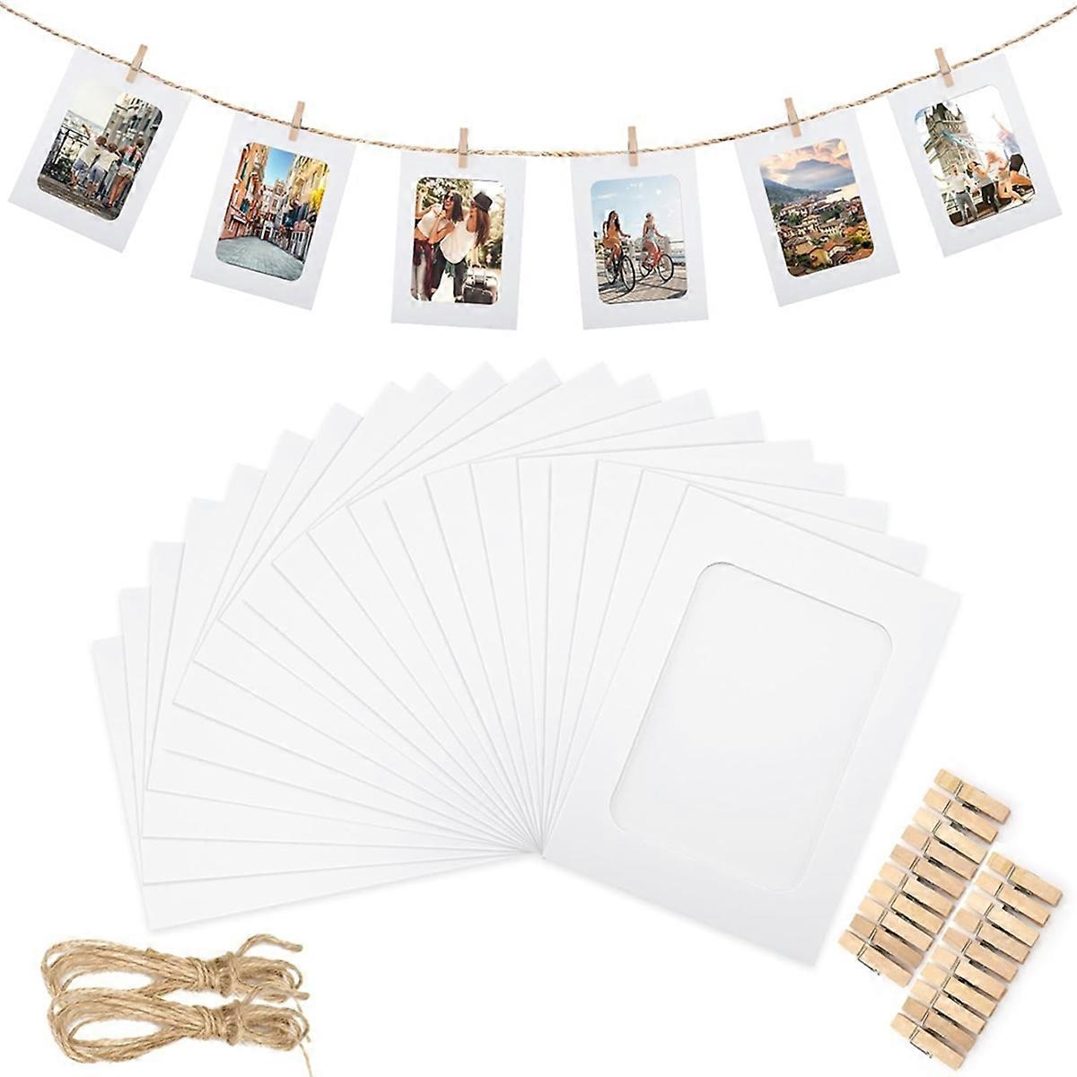 50Pcs Paper Picture Frames for 4x6Inch Paper Photo Frames