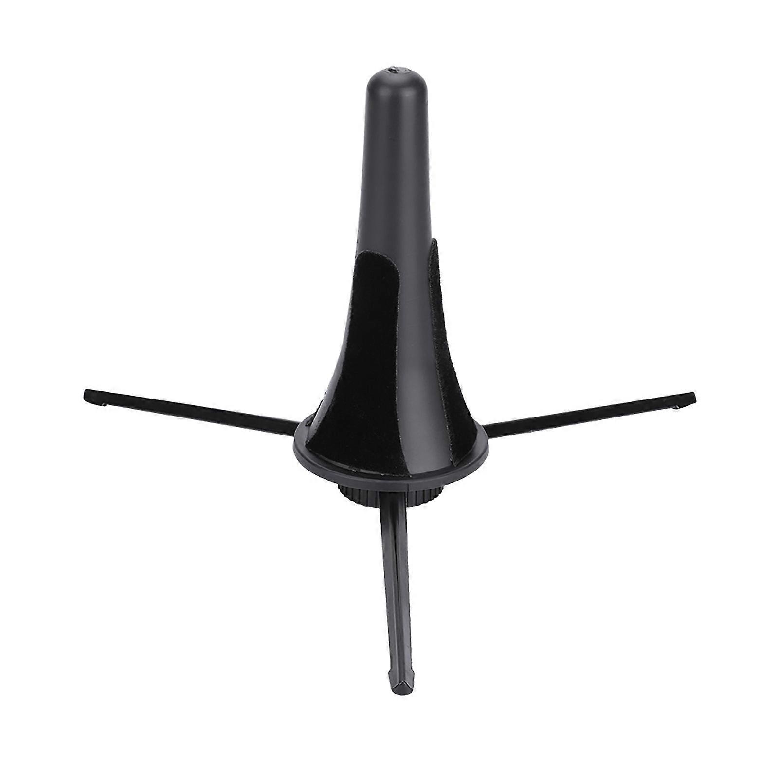 Detachable Folding Clarinet Stand Tripod Holder Black 14.5x6.5x6.5cm