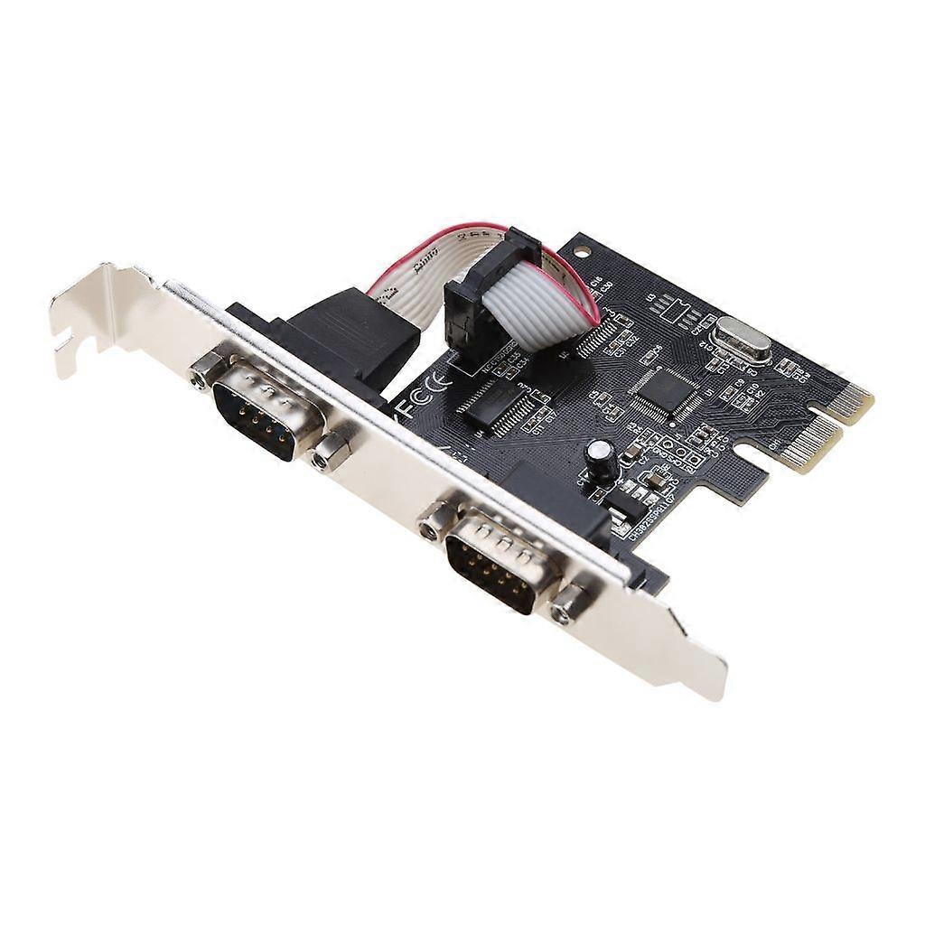 Pcie To Two Serial Ports RS232 Industrial Control Computer Expansion Card 25Mbps