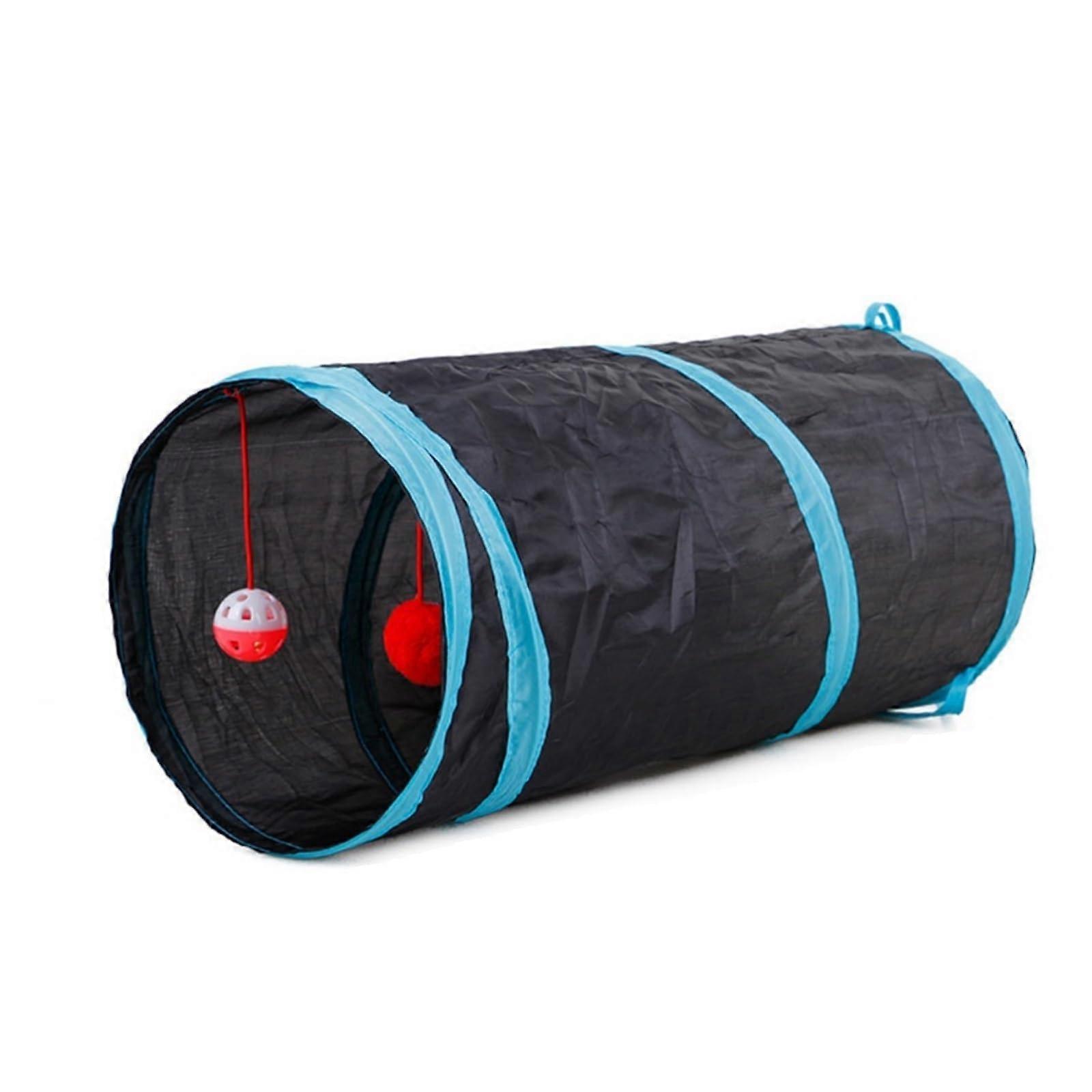 Cat Tunnels Indoors Large Cat Play Tunnel for Indoor Outdoor Use, 2-Way Cat Toy for Kittens and Rabbits