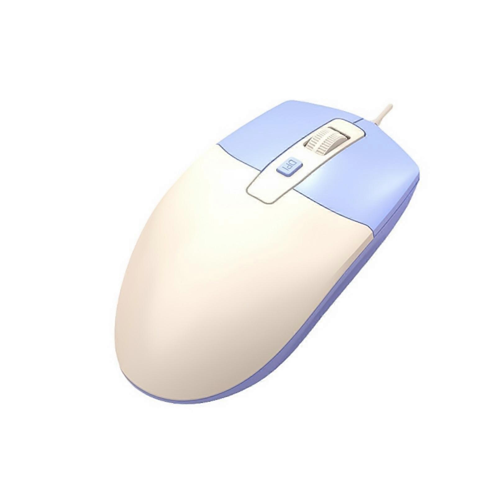 Wire Opticals Mouse Ergonomic Designs USB Wire Mouse with Adjustable Sensitivity for Smooth Navigation Comfortable Grip  Blue